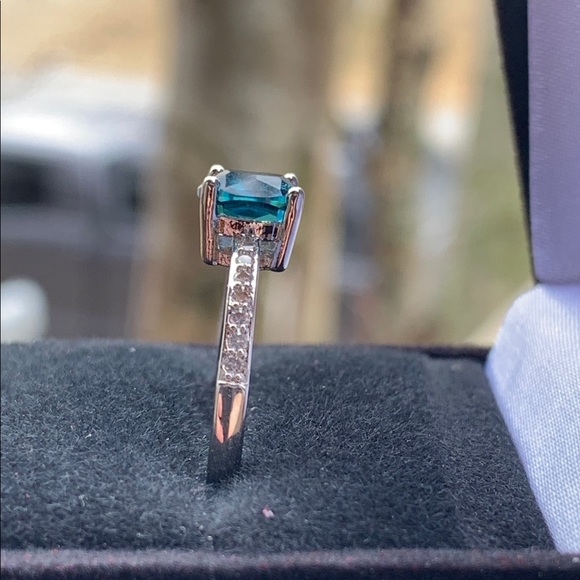 STERLING SILVER PEACOCK BLUE - Picture 4 of 8